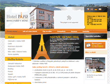Tablet Screenshot of hotel-pariz-jicin.cz